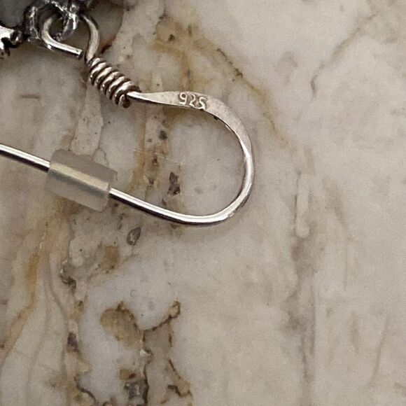 925 Sterling Silver Dragon Drop Earrings - Picture 6 of 6